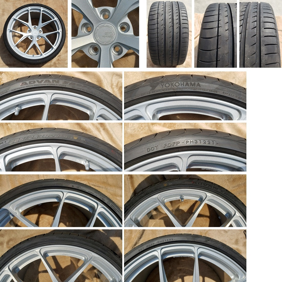 コルベット C7 ZR1 グランスポーツ タイヤ ホイール BCFORGED RZ21 285/25ZR20 325/25ZR21 5-120 10.5～12.5J オフセット+32～58 4本セット 未使用