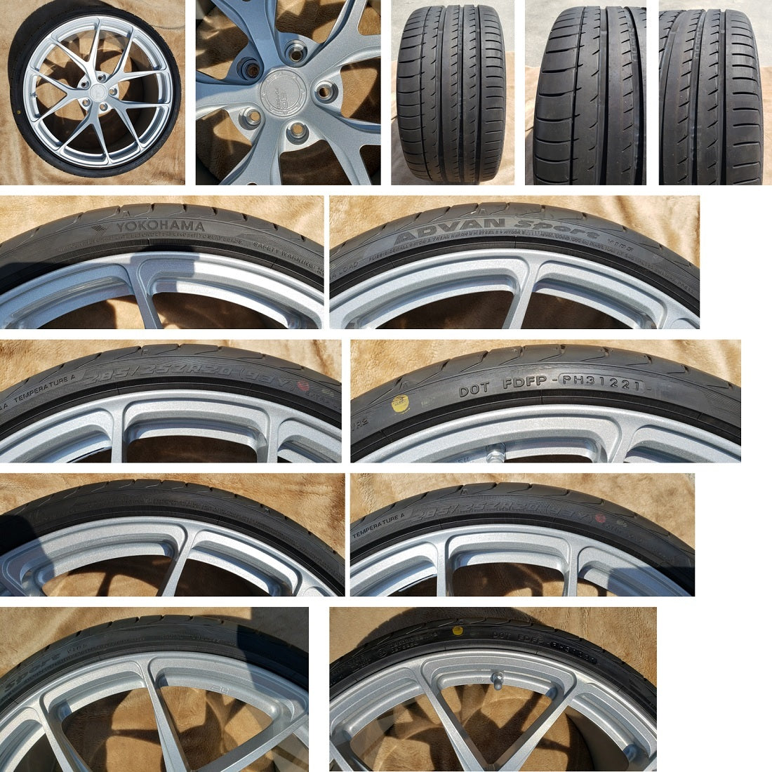 コルベット C7 ZR1 グランスポーツ タイヤ ホイール BCFORGED RZ21 285/25ZR20 325/25ZR21 5-120 10.5～12.5J オフセット+32～58 4本セット 未使用