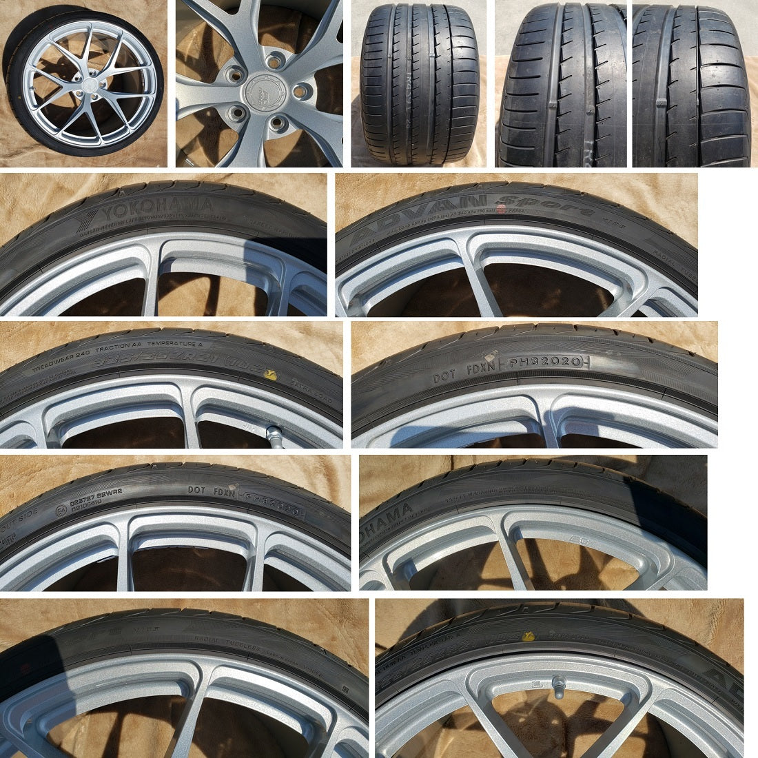 コルベット C7 ZR1 グランスポーツ タイヤ ホイール BCFORGED RZ21 285/25ZR20 325/25ZR21 5-120 10.5～12.5J オフセット+32～58 4本セット 未使用