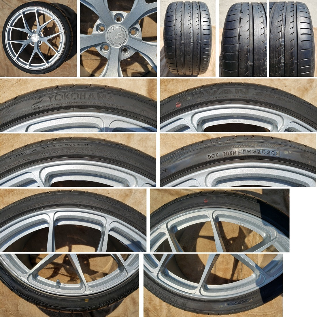 コルベット C7 ZR1 グランスポーツ タイヤ ホイール BCFORGED RZ21 285/25ZR20 325/25ZR21 5-120 10.5～12.5J オフセット+32～58 4本セット 未使用