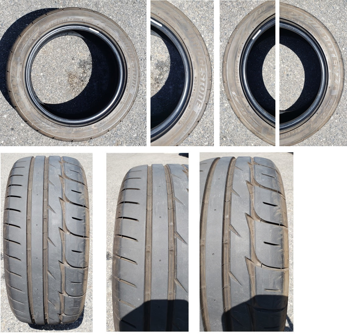 BRIDGESTONE ブリジストン POTENZA RE-11A 195/50R15 2本セット 中古